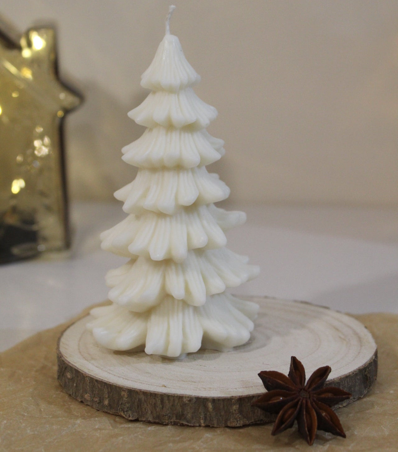 Vela Decorativa Abeto Navideño - Colección Navidad