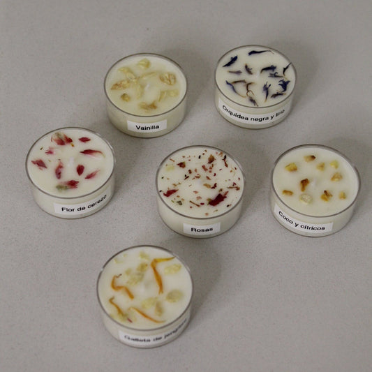 Pack degustación 6 aromas - Velas de Té